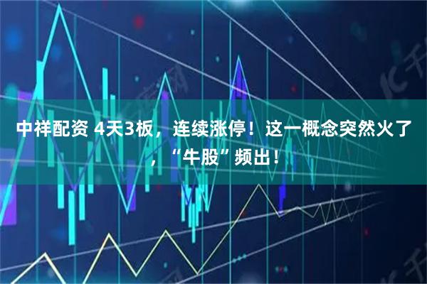 中祥配资 4天3板，连续涨停！这一概念突然火了，“牛股”频出！
